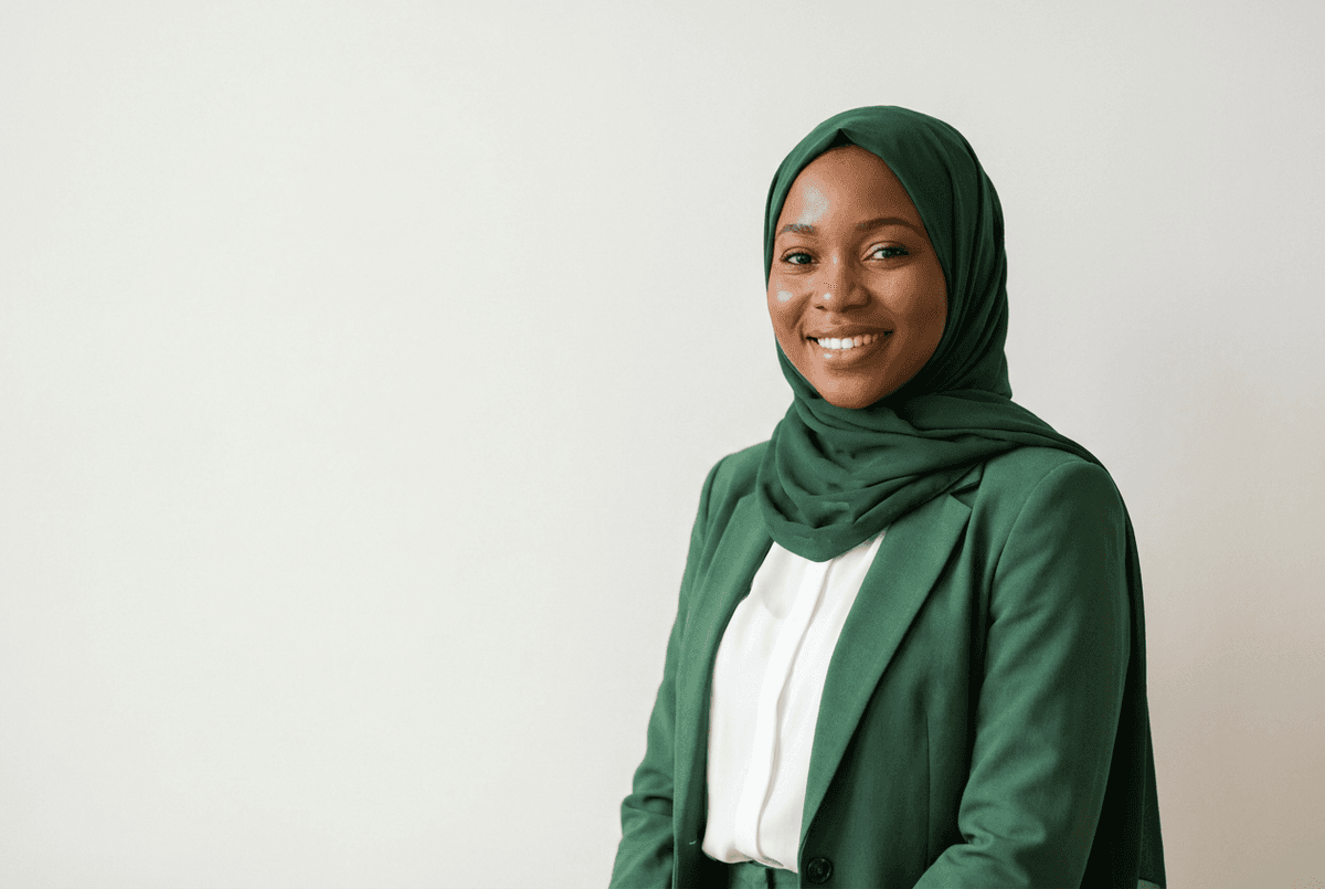 A young muslim lady on hijab